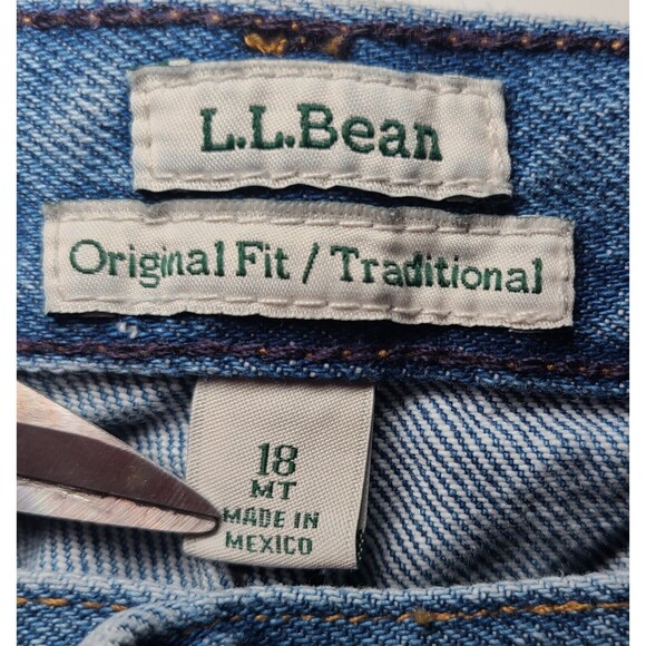 Vintage L.L. Bean Size 18 MT Women's Jeans Original Fit/ Traditional 100% Cotton - Picture 7 of 9